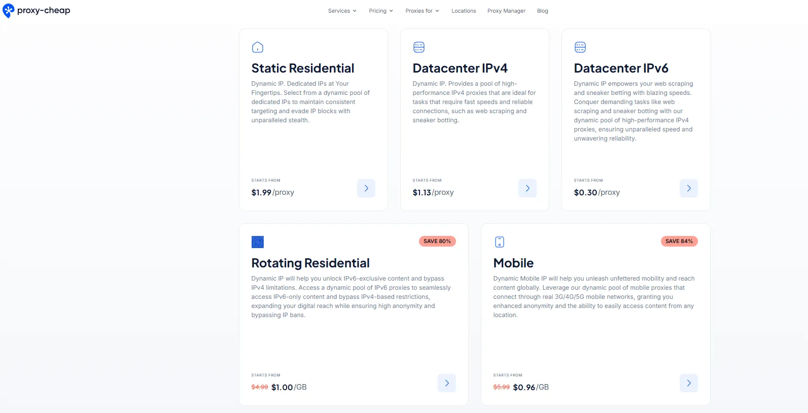 Proxy-Cheap Pricing Plans